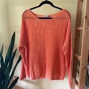 Katherine Barclay Orange Sweater